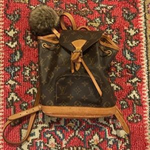 Louis Vuitton mini montsouris monogram backpack